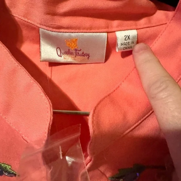 Quacker Factory Coral Jacket 2x. NWT - Picture 2 of 4